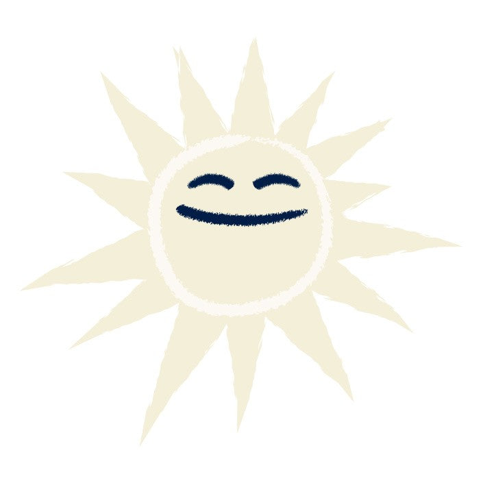 Simple Illustration of a smiling Sun