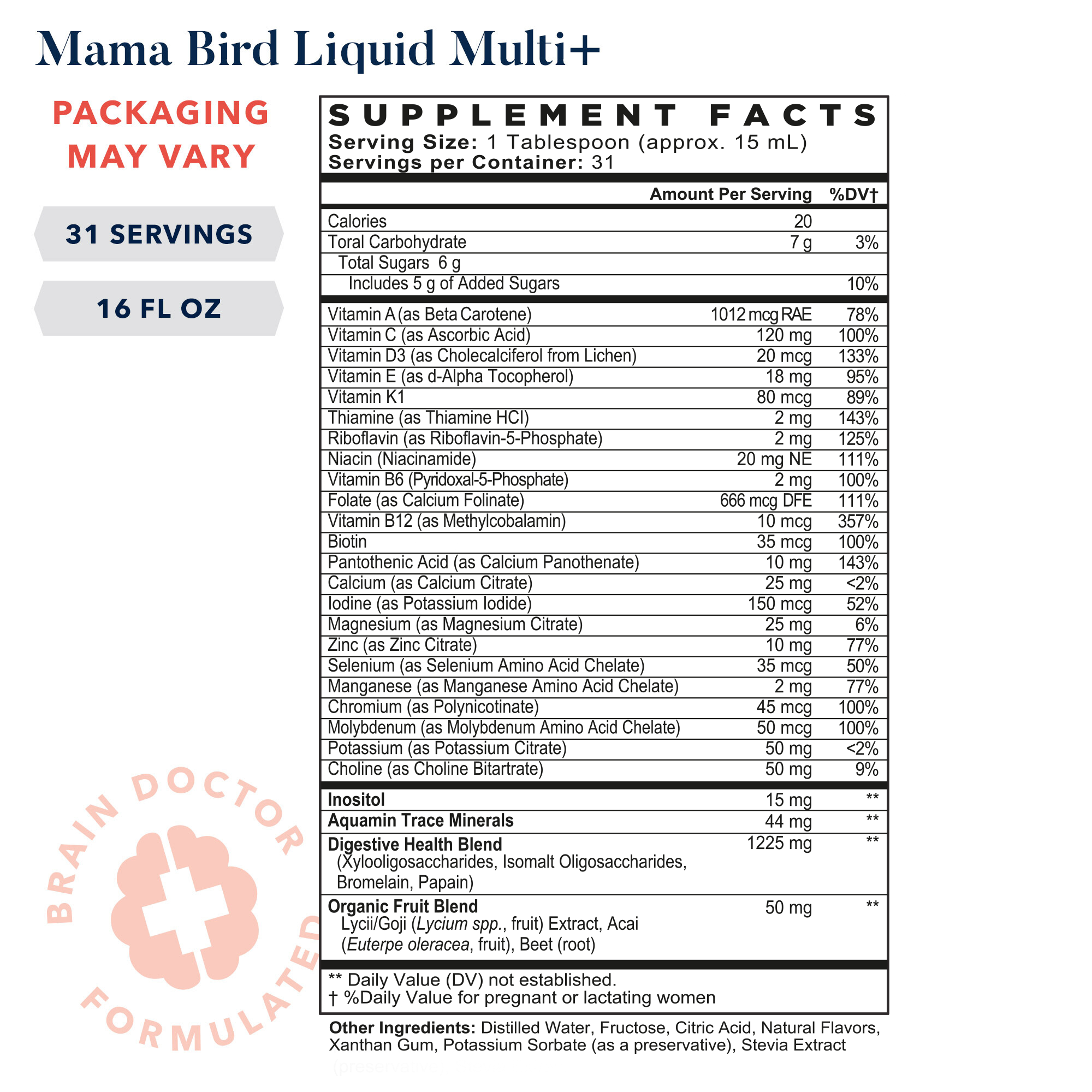 Mama Bird Liquid Multi+