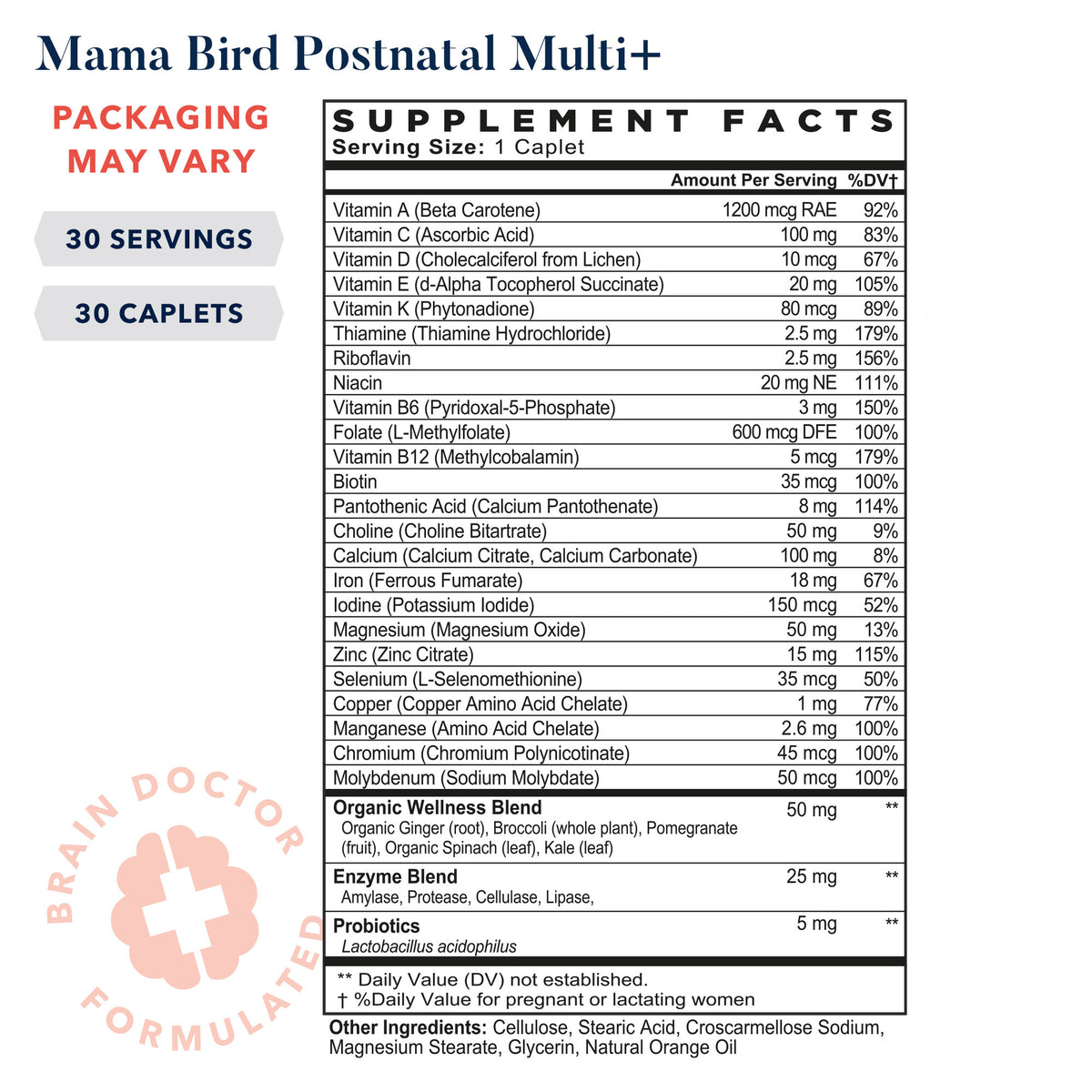 Mama Bird Postnatal Multi+