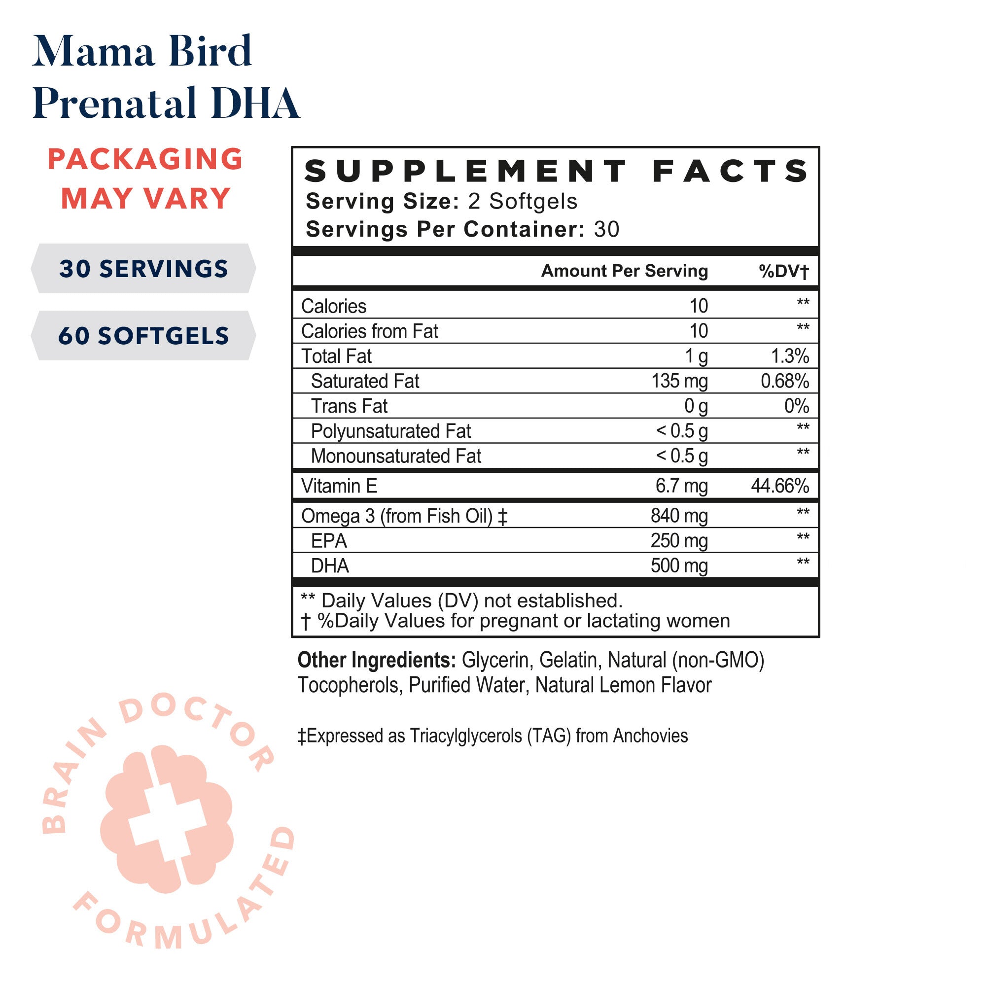 Mama Bird Prenatal DHA