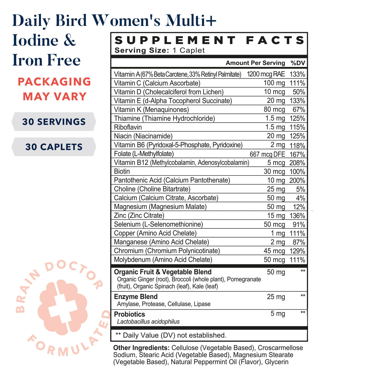 Women's Multi+ Iodine & Iron Free