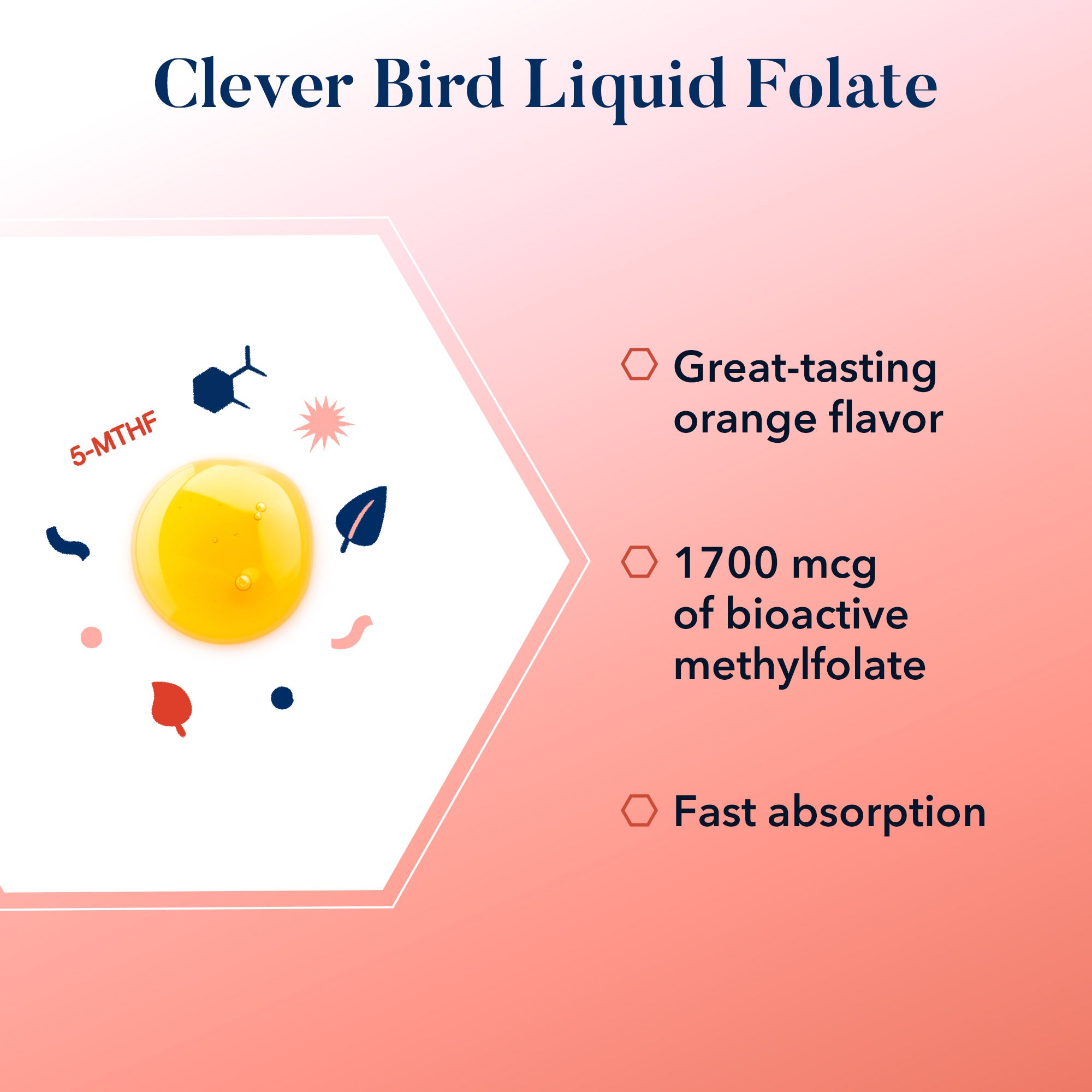 Clever Bird Liquid Folate