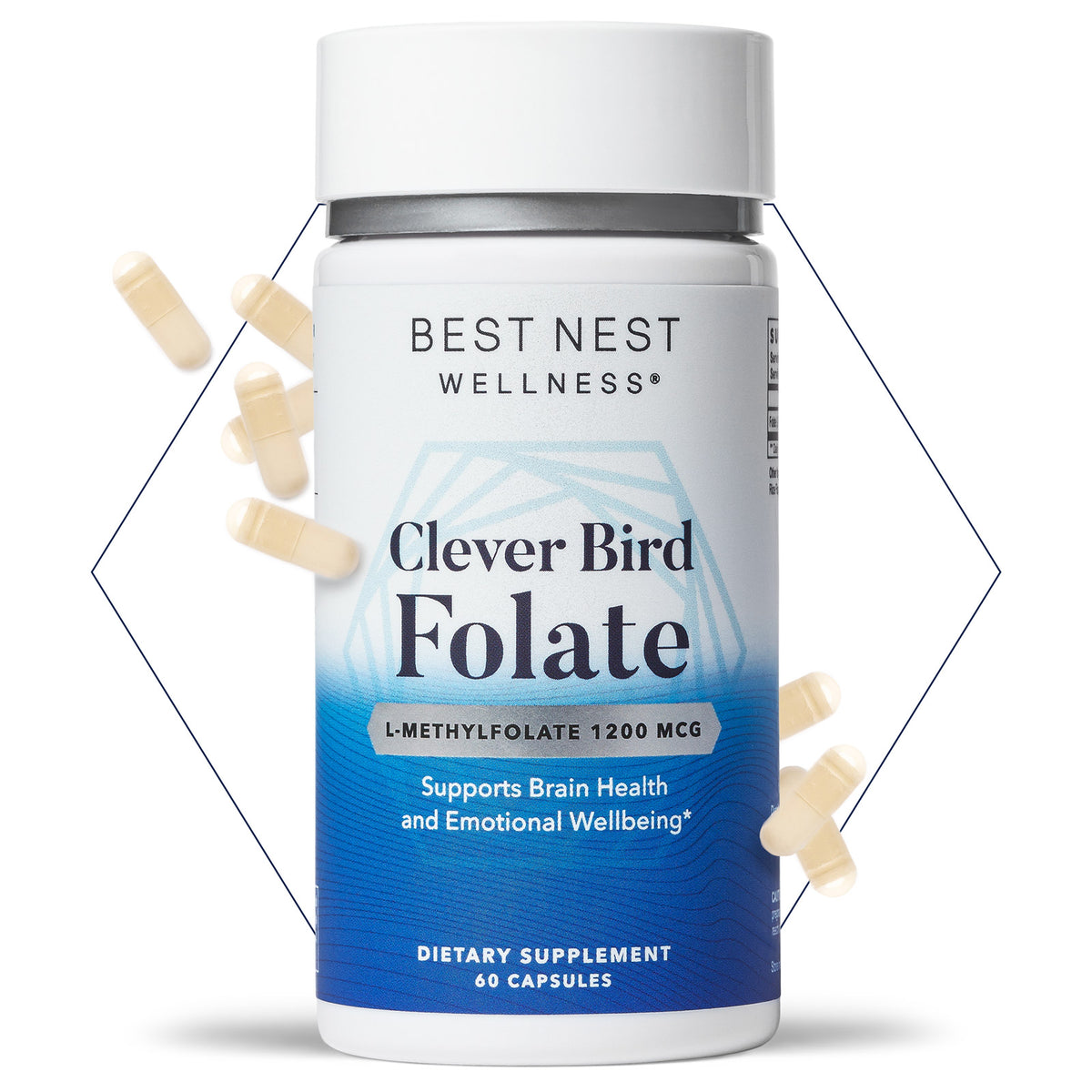 Clever Bird Folate (Methylfolate) Capsules
