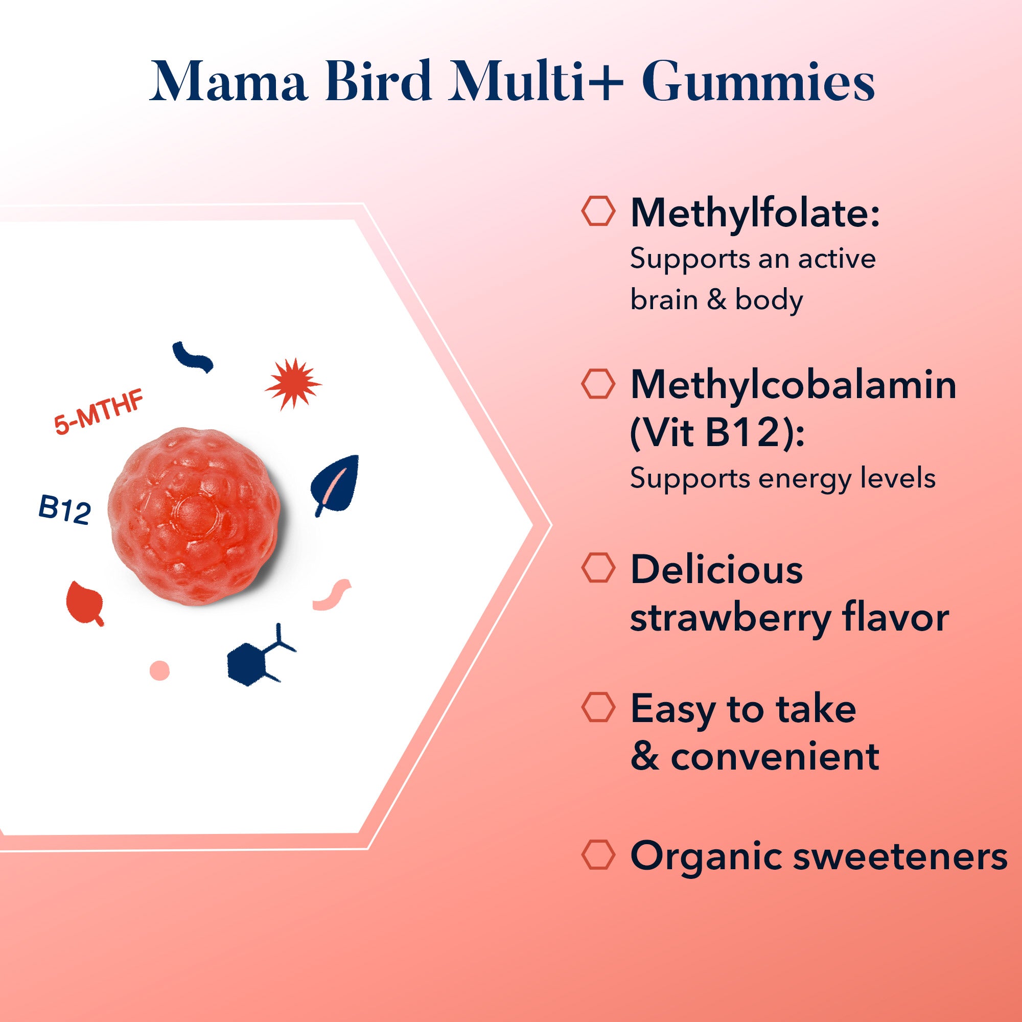 Mama Bird® Prenatal Multi+ Gummies